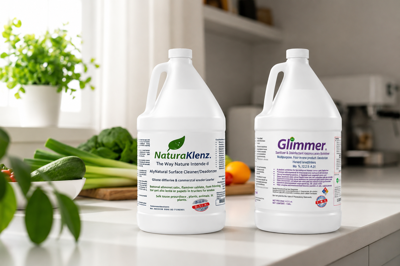 Non-toxic all-natural disinfectant safe for children pets and food contact surfaces