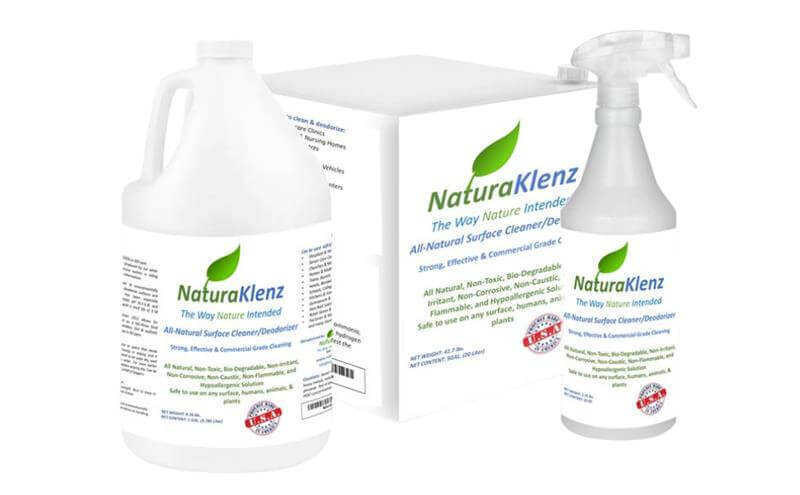 NaturaKlenz medical-grade HOCl all-natural air and surface disinfectant with hand sanitizer