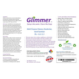 Glimmer all-natural disinfectant spray bottle with hand sanitizer for effective cleaning and disinfecting